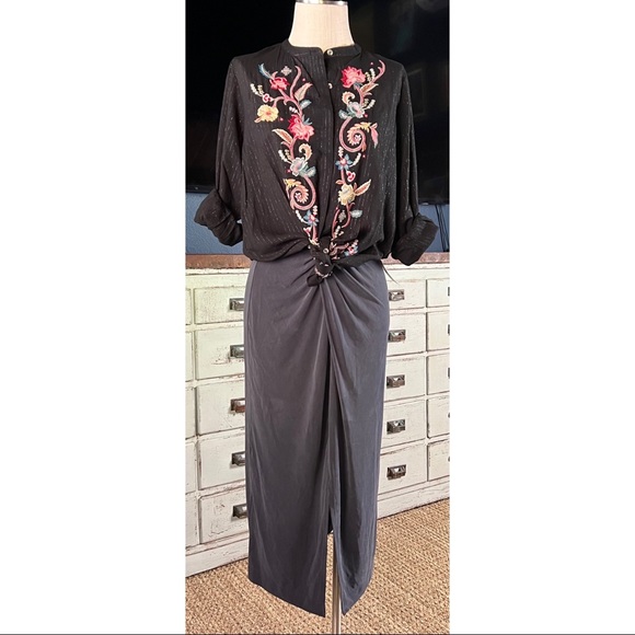 Johnny Was Esme Embroidered Shirt XS - Picture 4 of 16